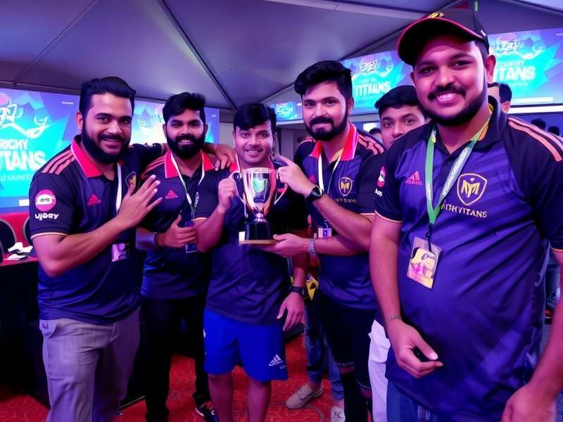 Trichy Titans interacting with fans at gaming event
