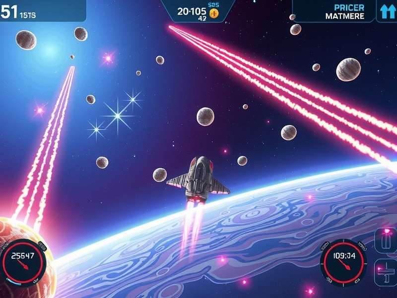 Advanced Meteor Mayhem strategy visualization showing meteor patterns