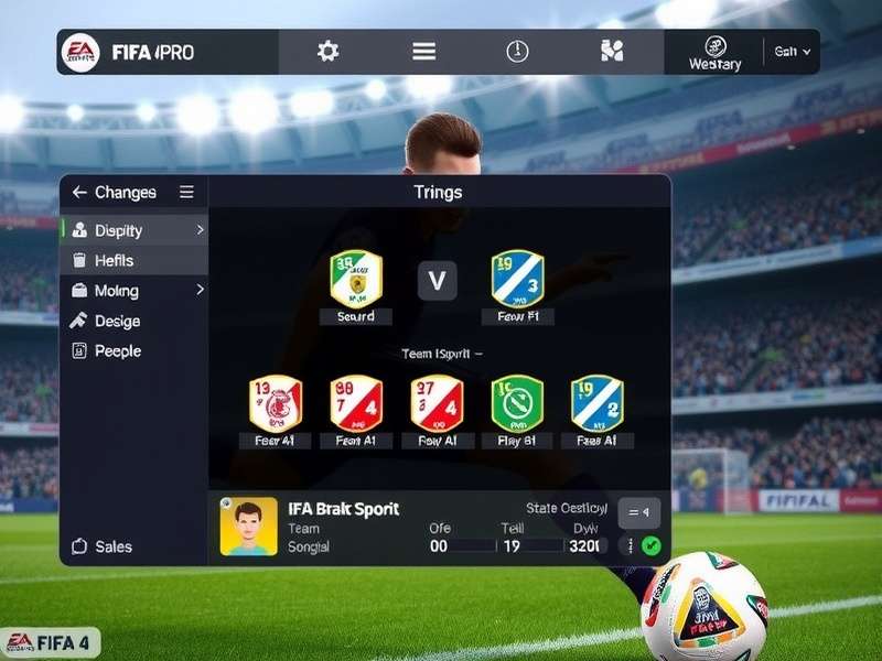 FIFA Online 4 Pro gameplay screenshot showing realistic graphics