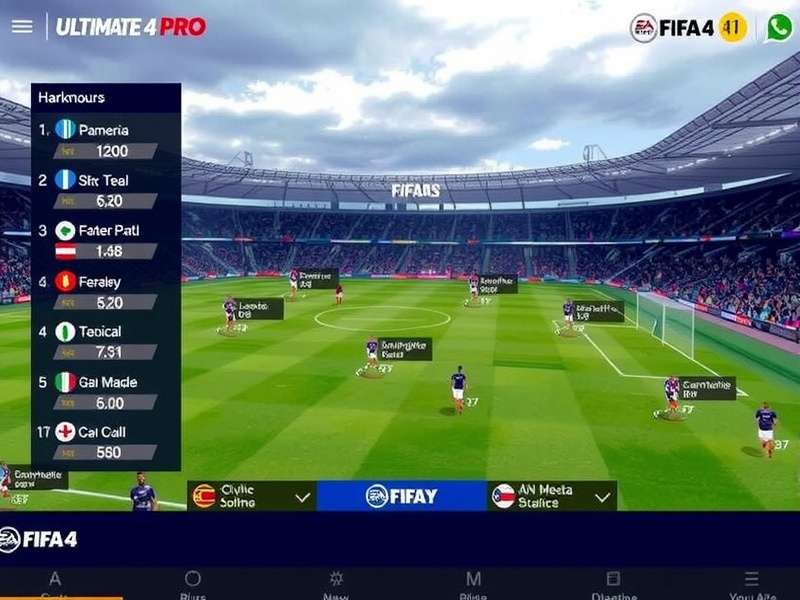 FIFA Online 4 Pro team management interface