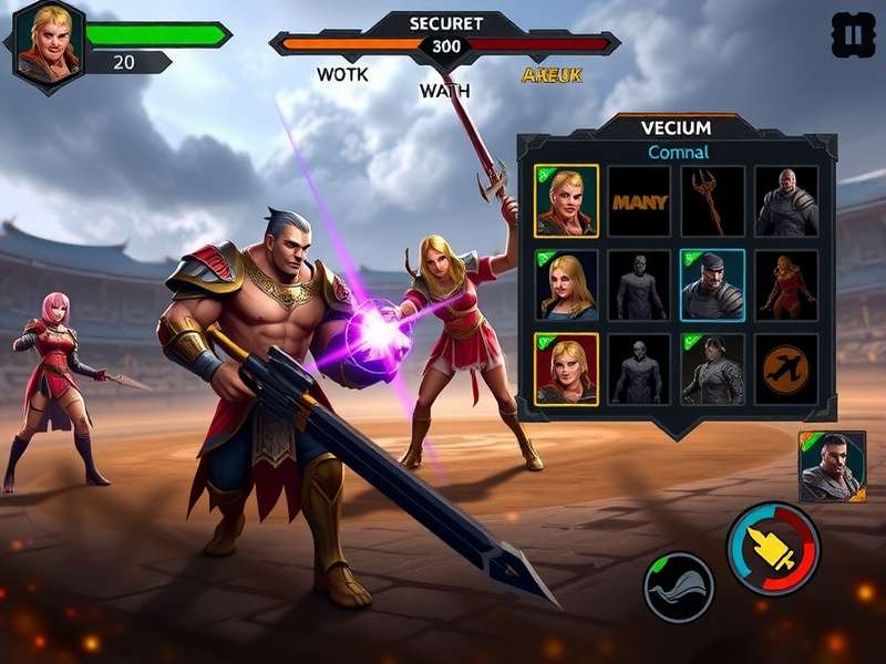 Eon Gladiator Arena Dominator gameplay screenshot showing character selection