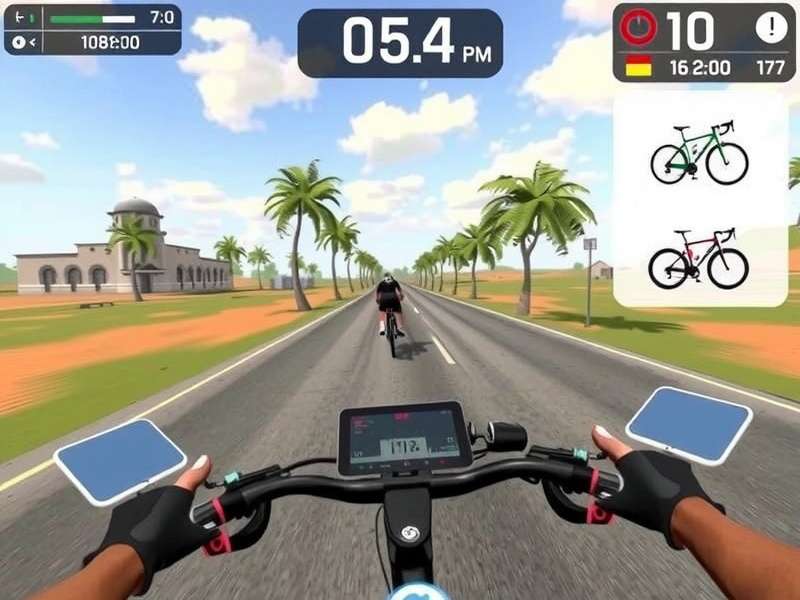 Bharat Cycling Legend gameplay showing cyclist on Indian road