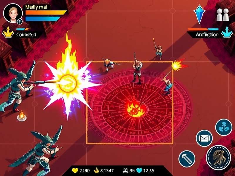 Inferno Pyro Commander gameplay screenshot showing combat action