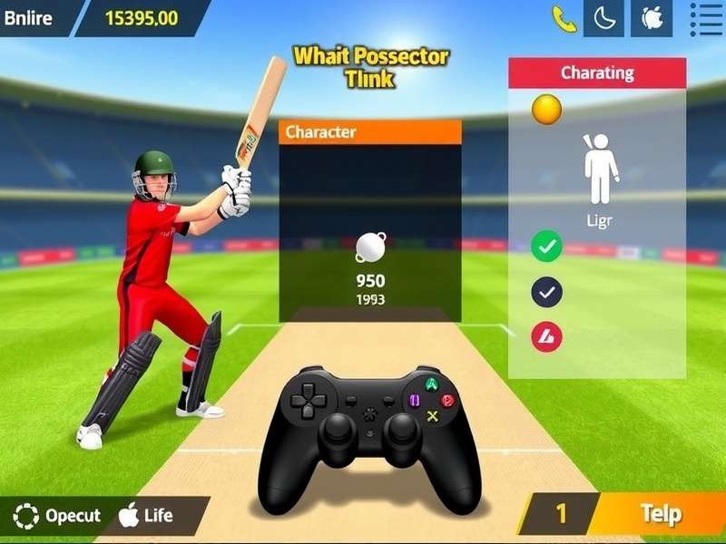 Cricket Pro Splash Champion control interface demonstration