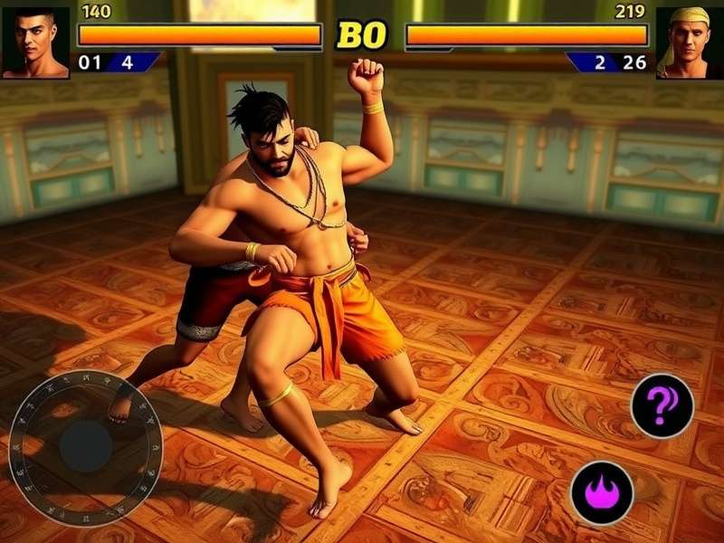 Dangal Warrior Sovereign combat interface showing controls and special moves