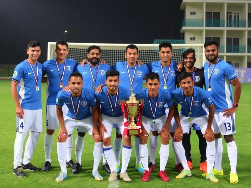 Goa Football Maestros Trophy Celebration