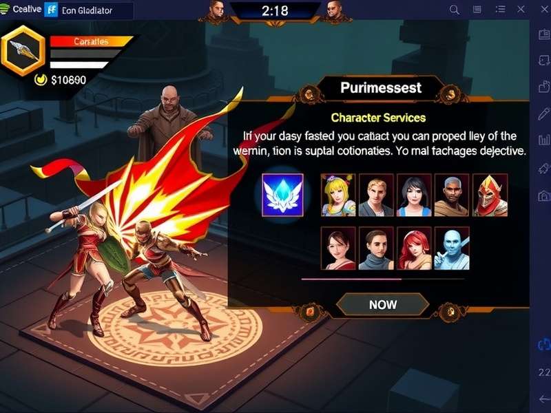 Eon Gladiator Arena Dominator combat scene with special effects