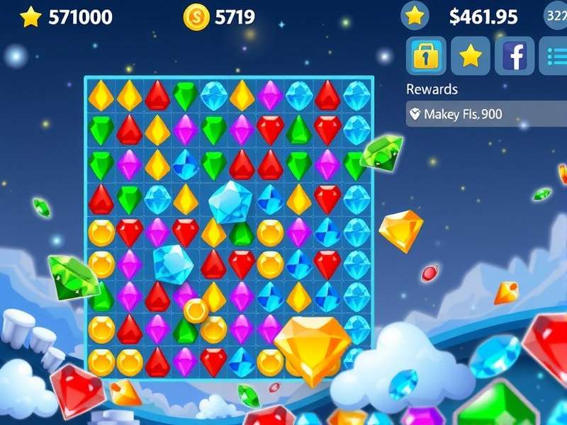 Diamond Frenzy Ace gameplay screenshot showing colorful diamond grid