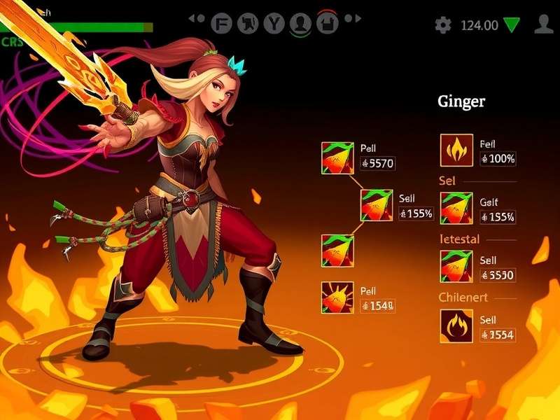 Ginger Blast Warlock character customization screen