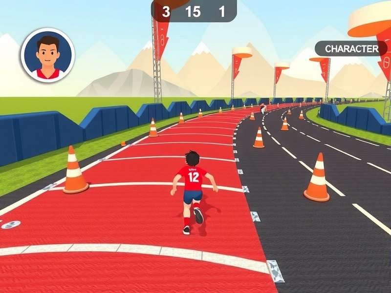Gulaal Sprint Master race track with obstacles