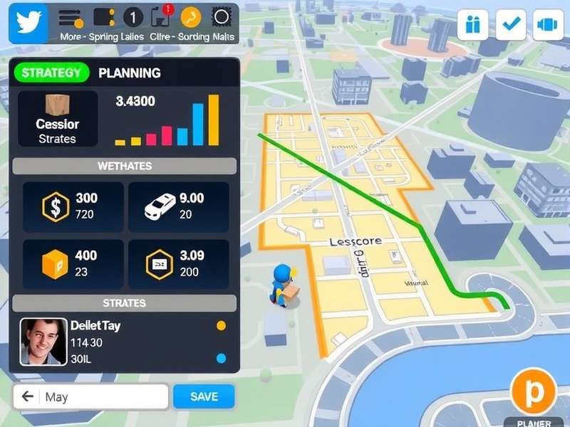 Momentum Dash Delivery gameplay screenshot showing character delivering packages