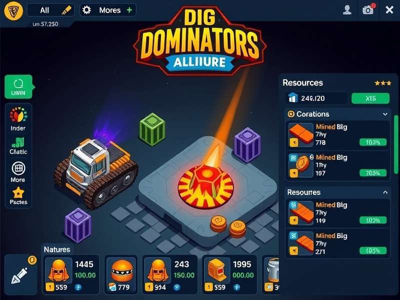 Dig Dominators resource management interface