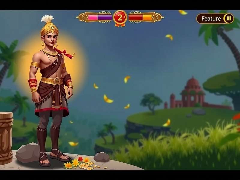 Sweet Odyssey Of Bharat gameplay screenshot showing Indian cultural elements