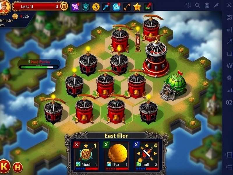 Dynasty Mace Dominator gameplay screenshot showing strategic combat