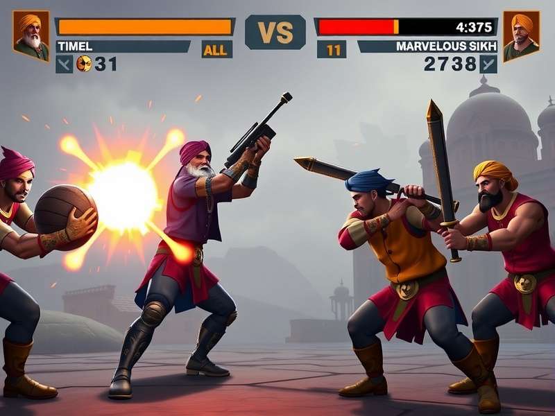 Mace Marvelous Sikh gameplay screenshot showing combat