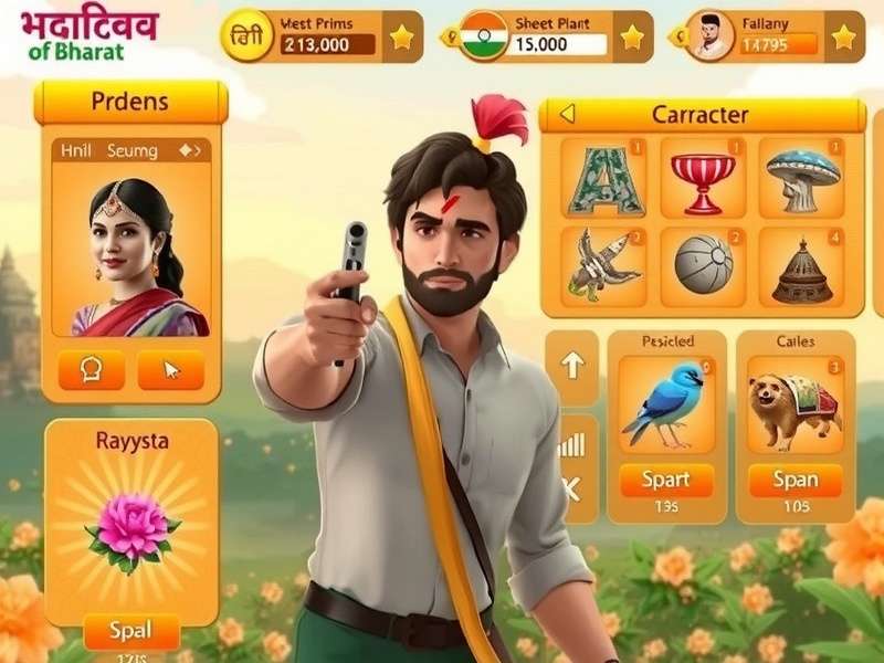 Character customization options in Sweet Odyssey Of Bharat