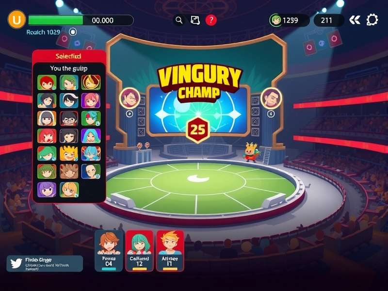 Ginger Victory Champ tournament stage with live audience