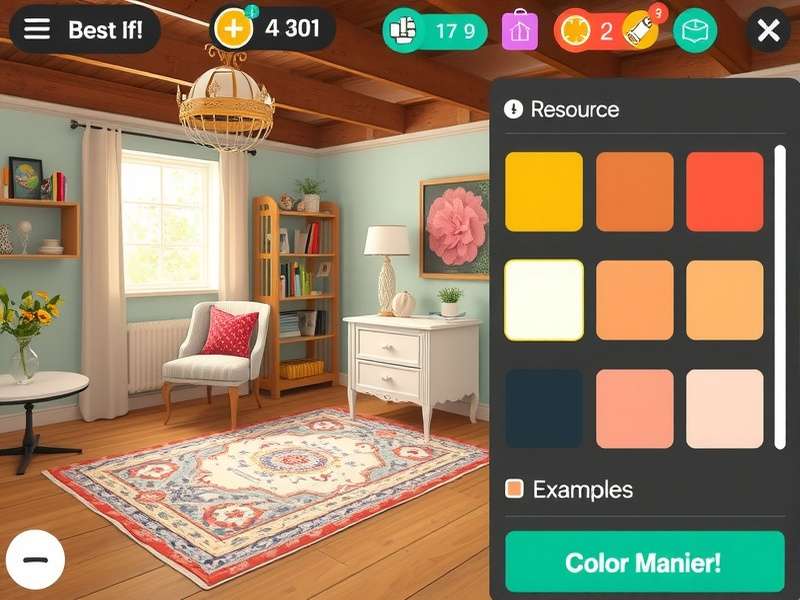 Color coordination examples in Dreamy Cottage Styling