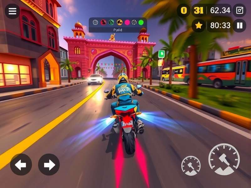 Sari Speed Phantom gameplay showing vibrant Indian streets