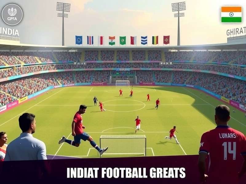Bharat Football Greats features showcasing Indian stadiums and players