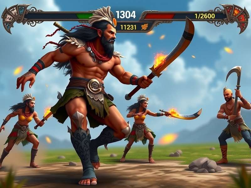 Goan Warrior Fury gameplay screenshot showing combat
