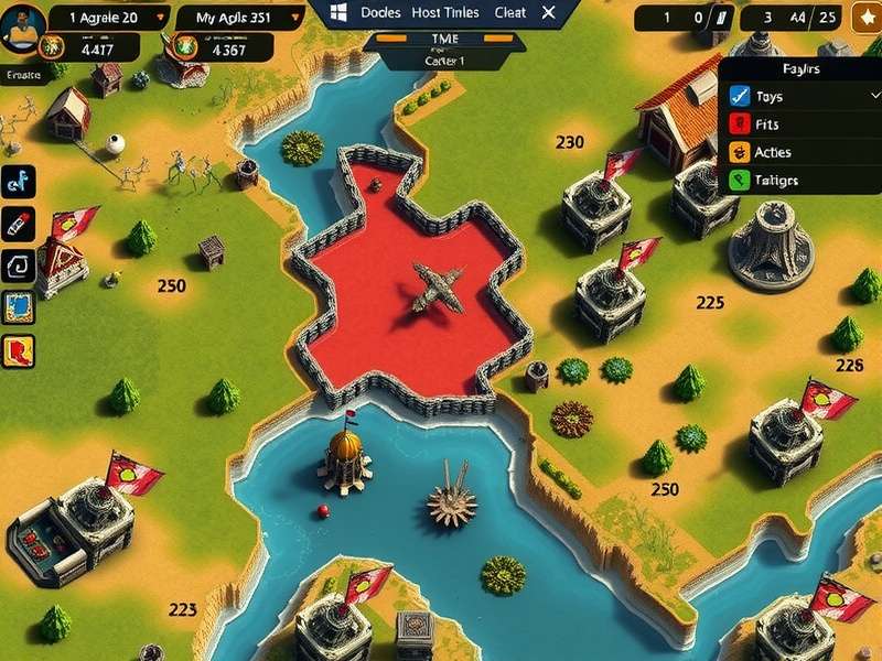 Coriander Conquerors Tussle battle scene showing unit formations and combat mechanics