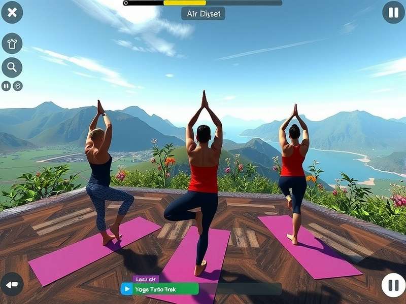 Yoga Turbo Trek community event with multiple participants
