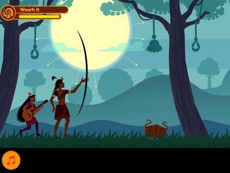 Nataraja S Rhythmic Quest gameplay screenshot showing rhythm mechanics