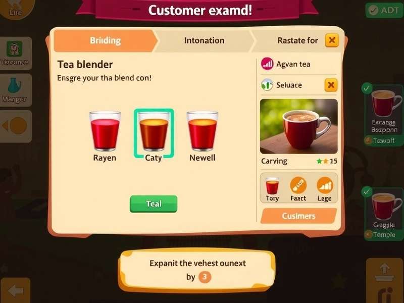 Chai Blend Legend customer interaction screen