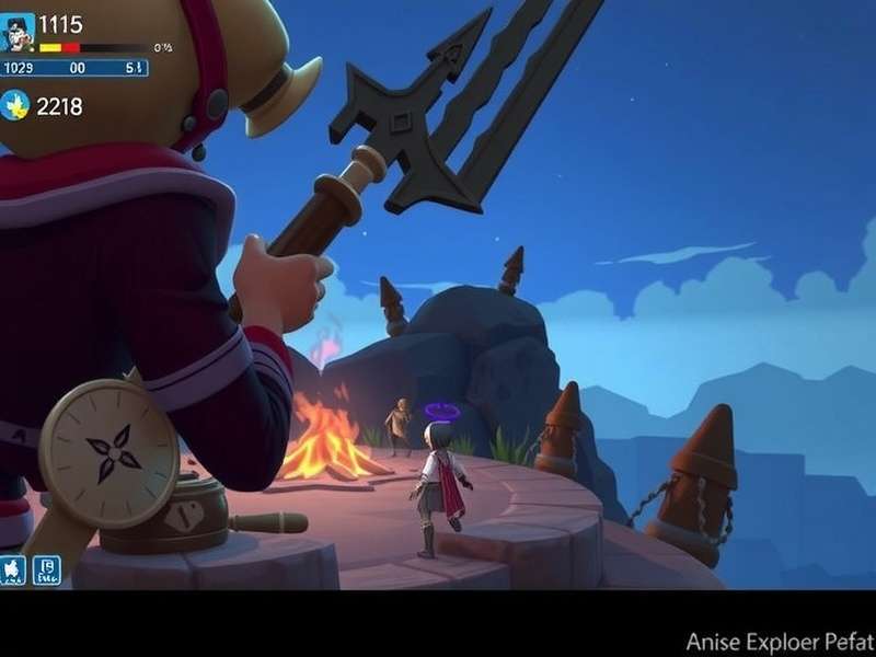 Anise Explorer S Feat gameplay screenshot showing character exploration