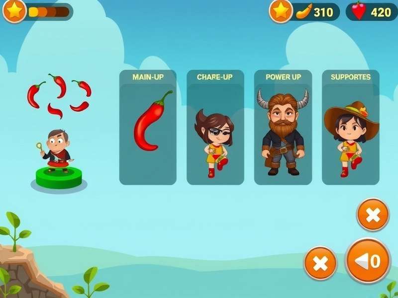 Fiery Chilli Trailblazer power-up system interface