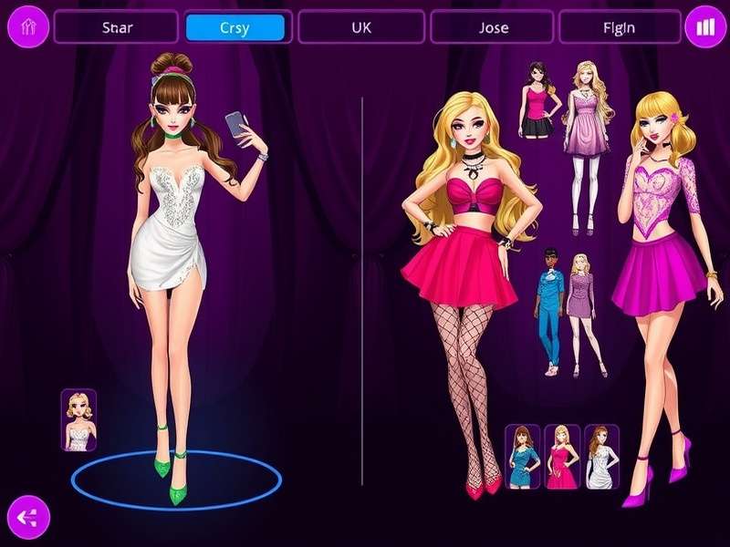 Glam Galore diverse character customization options
