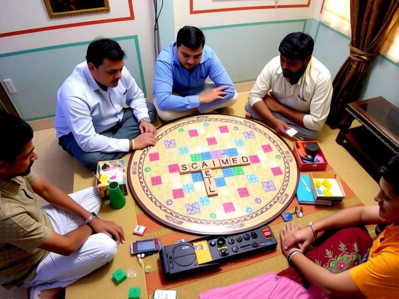 Community playing Indian Scrabble Adventure
