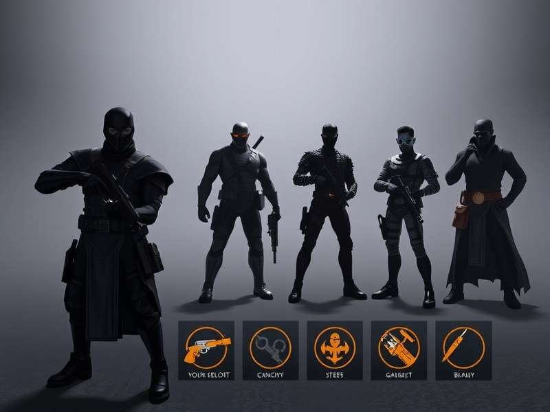 Shadow Assault Phantom character lineup showing main heroes and villains
