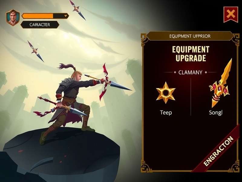 Spear Warrior gameplay screenshot showing combat action