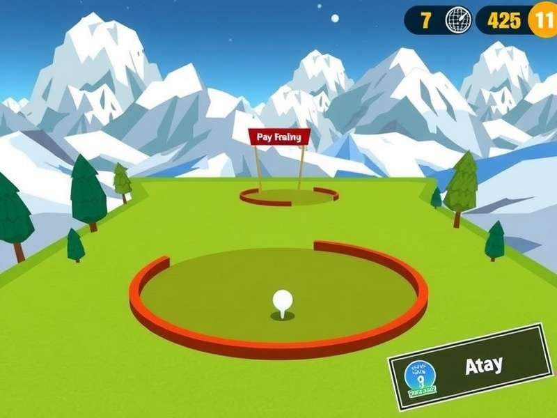 Indian Putt Pro gameplay screenshot showing realistic golf course