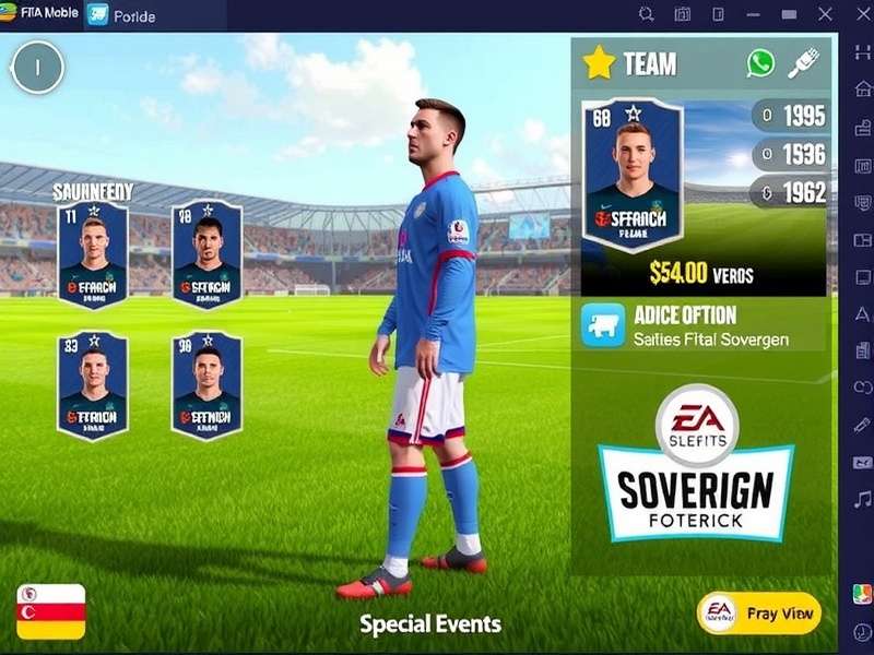 FIFA Mobile Sovereign gameplay screenshot showing realistic graphics
