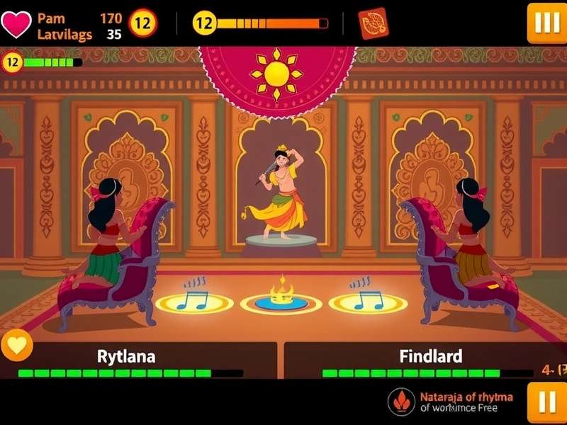 Cultural elements in Nataraja S Rhythmic Quest showcasing Indian art forms