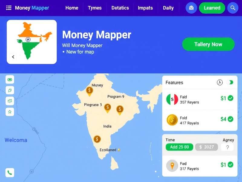 Money Mapper India Game Interface
