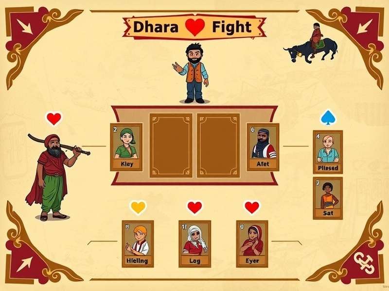 Dhaba Card Fight turn structure diagram