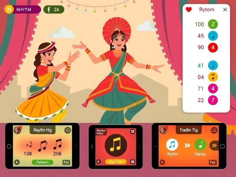 Traditional Haryanvi dance performance showing vibrant costumes and energetic movements