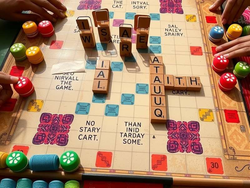 Indian Scrabble Adventure scoring examples and special tiles