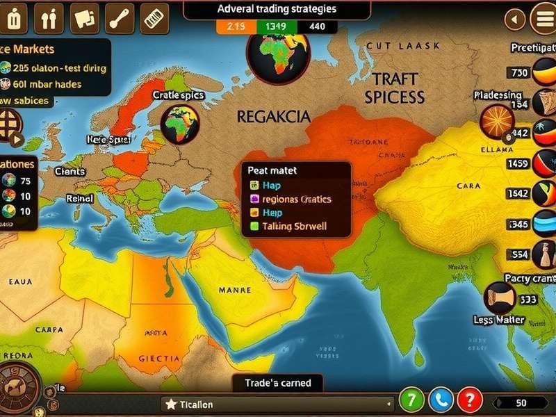 Spice Trail Challenge regional spice markets and trading posts