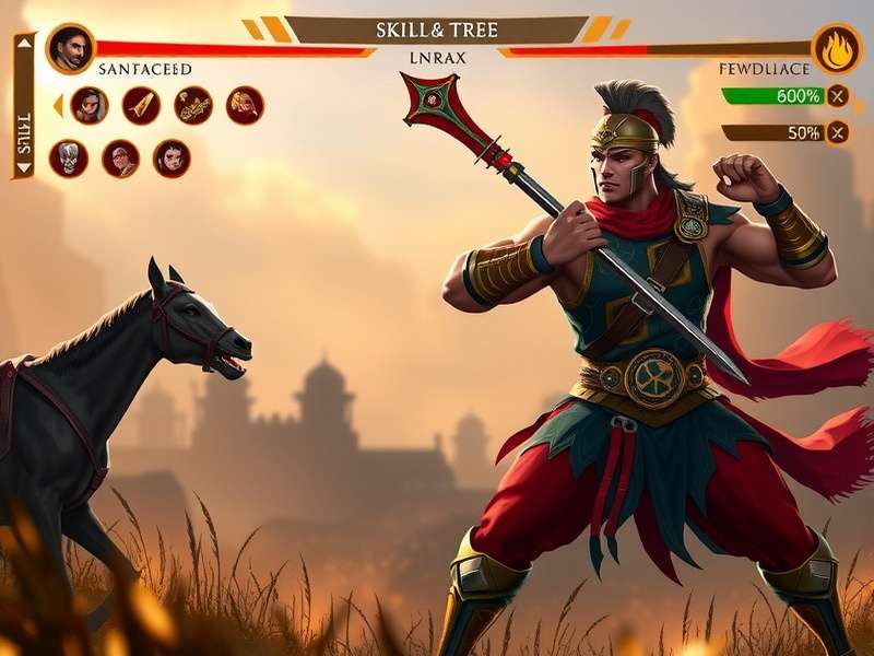 Gladiator Rajputana skill tree and progression system