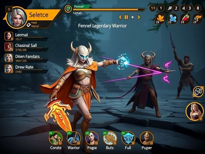 Fennel Legendary Warrior gameplay screenshot showing character in combat