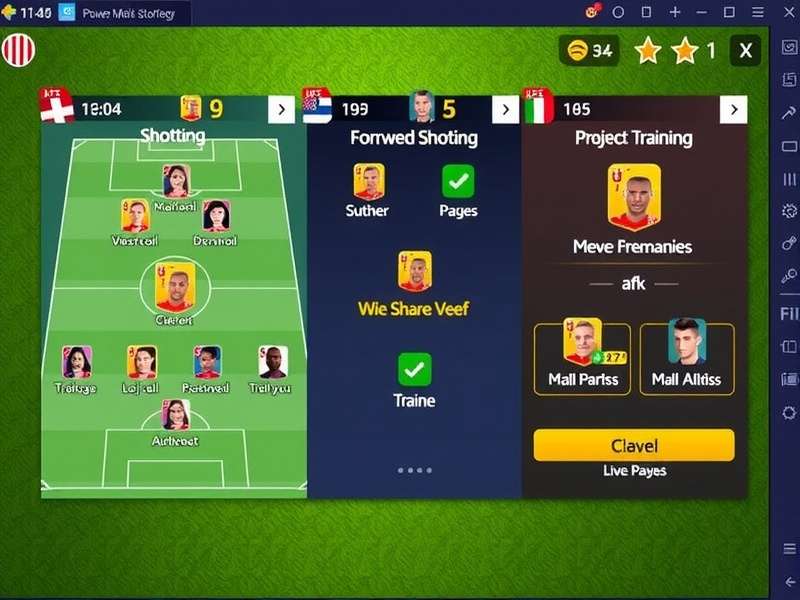 FIFA Mobile Power Striker player training and development interface