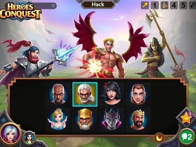 Indore Heroes Conquest character roster showing diverse heroes