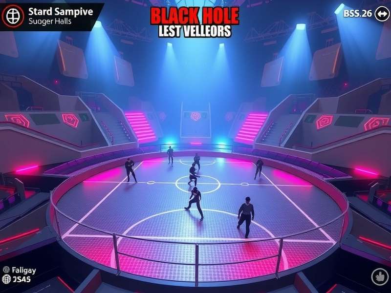 Black Hole Handball Legends showing black hole mechanics affecting gameplay