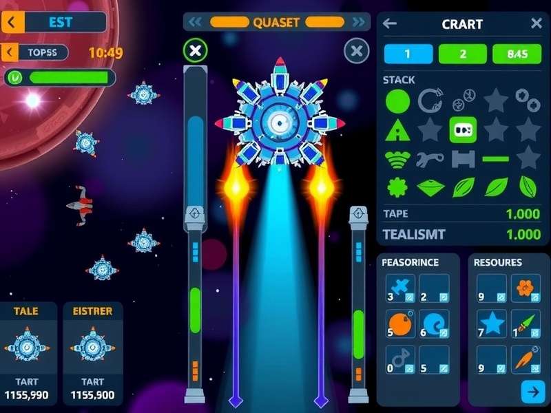 Cosmic Blaster Pro resource management interface