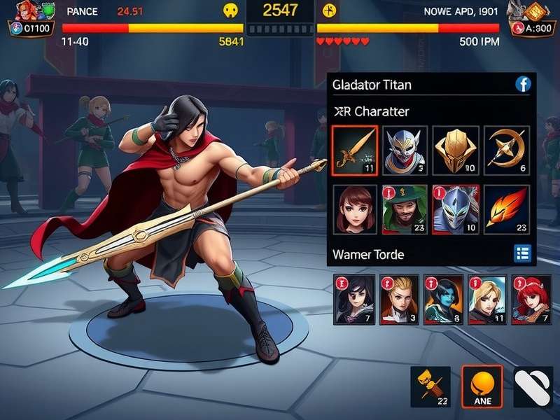 Anise Gladiator Titan character selection screen